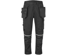 Darbinės kelnės PORTWEST CD845 iš tampraus audinio, su kabančiomis kišenėmis, Dydis: 34, Pw spalvos: Juodas Short
