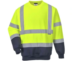 Darbo džemperis PORTWEST B306, Dydis: 4XL, Pw spalvos: Geltona/Navy