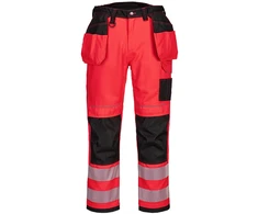 Darbo kelnes Portwest T501, Dydis: 38, Pw spalvos: Raudona/Juodas