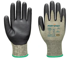 Darbo PORTWEST A784 pirštinės nuo įpjovimo, Dydis: XXL, Pw spalvos: Žalias/Juodas