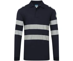 Darbo PORTWEST FR733 polo marškinėliai ilgomis rankovėmis, Dydis: XL, Pw spalvos: Navy