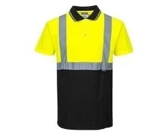 Dviejų spalvų polo marškinėliai PORTWEST S479, Dydis: XL, Pw spalvos: Oranžinis/Navy