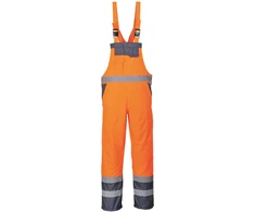 Dviejų spalvų puskombinezonis be pamušalo Portwest S488, Dydis: XXXL, Pw spalvos: Oranžinis/Navy