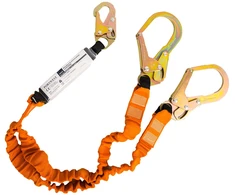 Dvigubas PORTWEST FP75 140 kg lynas su amortizatoriumi, Pw spalvos: Juodas/Oranžinis