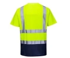 Dvispalviai marškinėliai PORTWEST S378, Dydis: XL, Pw spalvos: Oranžinis/Navy