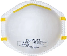 FFP1 respiratorius Portwest P100, 20 vnt., Pw spalvos: Baltas
