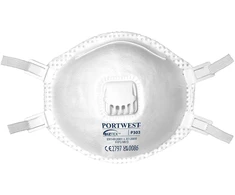 FFP3 respiratorius Portwest P303 su vožtuvu, 10 vnt., Pw spalvos: Baltas