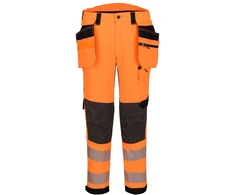 Gero matomumo 2 klasės tamprios PORTWEST EV448 kelnės su nuimamomis kišenėmis, Dydis: 40, Pw spalvos: Geltona/Juodas Short