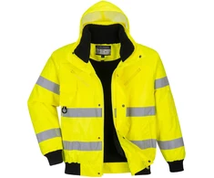 Gero matomumo 3 viename Bomber striukė Portwest C467, Dydis: XL, Pw spalvos: Geltona