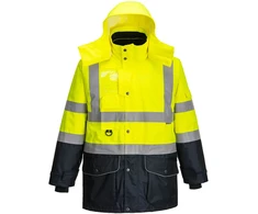 Gero matomumo 7 viename kontrastinga kelininko striukė Portwest S426, Dydis: 4XL, Pw spalvos: Geltona/Navy