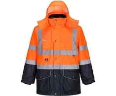 Gero matomumo 7 viename kontrastinga kelininko striukė Portwest S426, Dydis: S, Pw spalvos: Oranžinis/Navy