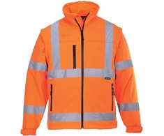 Gero matomumo atspari vandeniui PORTWEST ES428 SOFTSHELL striukė, Dydis: XXL, Pw spalvos: Oranžinis