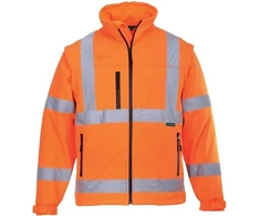 Gero matomumo atspari vandeniui PORTWEST ES428 SOFTSHELL striukė, Dydis: XXXL, Pw spalvos: Oranžinis