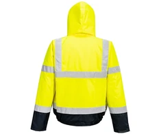 Gero matomumo dviejų spalvų PORTWEST S266 Bomber striukė, Dydis: 5XL, Pw spalvos: Geltona/Navy
