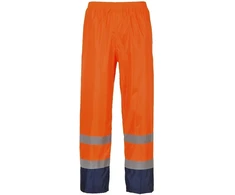 Gero matomumo klasikinės kontrastingos PORTWEST H444 kelnės nuo lietaus, Dydis: XXL, Pw spalvos: Geltona/Navy