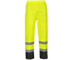 Gero matomumo klasikinės kontrastingos PORTWEST H444 kelnės nuo lietaus, Dydis: XXXL, Pw spalvos: Oranžinis/Navy