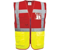 Gero matomumo kontrastinė PORTWEST C276 vadovo liemenė, Dydis: L, Pw spalvos: Geltona/Navy