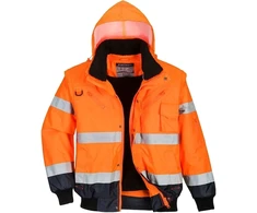 Gero matomumo kontrastinga PORTWEST C465 Bomber striukė, Dydis: XS, Pw spalvos: Geltona/Juodas