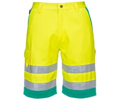 Gero matomumo lengvo svorio PORTWEST L043 polimedvilniniai šortai, Dydis: L, Pw spalvos: Oranžinis/Navy
