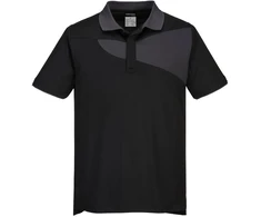 Gero matomumo Polo marškinėliai Portwest PW210, Dydis: XL, Pw spalvos: Juodas/Zoom Pilkas