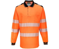 Gero matomumo Polo marškinėliai Portwest T184, Dydis: 5XL, Pw spalvos: Oranžinis/Juodas