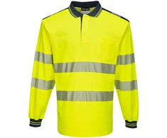 Gero matomumo Polo marškinėliai Portwest T184, Dydis: L, Pw spalvos: Geltona/Navy