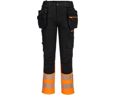 Gero matomumo PORTWEST DX457 darbo kelnės su nuimamomis kišenėmis, Dydis: 44, Pw spalvos: Oranžinis/Juodas