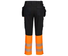 Gero matomumo PORTWEST DX457 darbo kelnės su nuimamomis kišenėmis, Dydis: 44, Pw spalvos: Oranžinis/Juodas