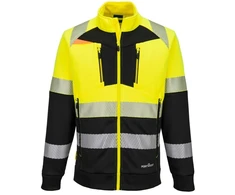 Gero matomumo PORTWEST DX490 švarkas su užtrauktuku, Dydis: 6XL, Pw spalvos: Geltona/Juodas