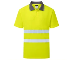 Gero matomumo PORTWEST ES477 polo marškinėliai trumpomis rankovėmis, Dydis: 5XL, Pw spalvos: Oranžinis