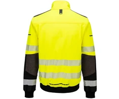 Gero matomumo PORTWEST EV468 Softshell Bomber striukė, Dydis: L, Pw spalvos: Geltona/Juodas