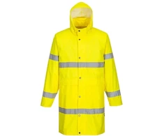 Gero matomumo PORTWEST H442 apsiaustas nuo lietaus 100 cm, Dydis: S, Pw spalvos: Oranžinis
