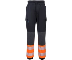 Gero matomumo PORTWEST KX341 kelnės, oranžinės, Dydis: XXL, Pw spalvos: Juodas/Oranžinis