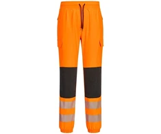 Gero matomumo PORTWEST KX346 2 klasės kelnės, Dydis: XXL, Pw spalvos: Oranžinis/Juodas