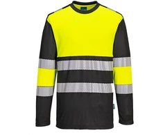 Gero matomumo PORTWEST PW312 1 klasės sportiniai marškinėliai, Dydis: XXL, Pw spalvos: Oranžinis/Juodas