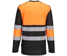 Gero matomumo PORTWEST PW312 1 klasės sportiniai marškinėliai, Dydis: XXL, Pw spalvos: Oranžinis/Juodas