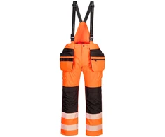 Gero matomumo PORTWEST PW356 puskombinezonis nuo lietaus, Dydis: XL, Pw spalvos: Geltona/Juodas