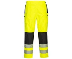 Gero matomumo PORTWEST PW386 moteriškos kelnės nuo lietaus, Dydis: XXL, Pw spalvos: Oranžinis/Juodas