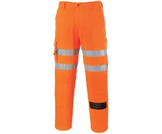 Gero matomumo PORTWEST RT46 geležinkelininkų kelnės, Dydis: L, Pw spalvos: Oranžinis