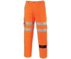 Gero matomumo PORTWEST RT46 geležinkelininkų kelnės, Dydis: L, Pw spalvos: Oranžinis Tall