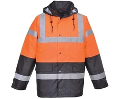 Gero matomumo PORTWEST S467 dviejų spalvų kelininko striukė, Dydis: M, Pw spalvos: Oranžinis/Pilkas