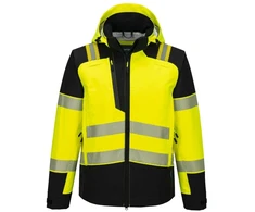 Gero matomumo PORTWEST T166 striukė nuo lietaus (3L), Dydis: XS, Pw spalvos: Geltona/Juodas