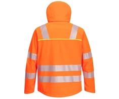 Gero matomumo vėjui ir vandeniui atspari PORTWEST DX475 Softshell striukė, Dydis: 5XL, Pw spalvos: Oranžinis/Juodas