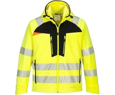 Gero matomumo vėjui ir vandeniui atspari PORTWEST DX475 Softshell striukė, Dydis: L, Pw spalvos: Oranžinis/Juodas