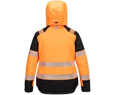 Gero matomumo žieminė moteriška PORTWEST T162 striukė, Dydis: S, Pw spalvos: Oranžinis/Juodas