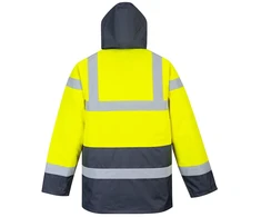 Gero matomumo žieminė PORTWEST ES466 darbo striukė, Dydis: 6XL, Pw spalvos: Geltona/Navy
