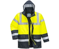 Gero matomumo žieminė PORTWEST ES466 darbo striukė, Dydis: 6XL, Pw spalvos: Geltona/Navy