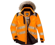 Gero matomumo žieminė PORTWEST PW369 Parka striukė, Dydis: S, Pw spalvos: Oranžinis/Juodas