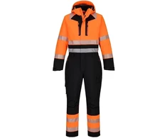 Gero matomumo žieminis PORTWEST DX438 darbo kombInezonas, Dydis: S, Pw spalvos: Oranžinis/Juodas