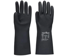 Guminės PORTWEST A824 pirštinės, Dydis: XL, Pw spalvos: Juodas